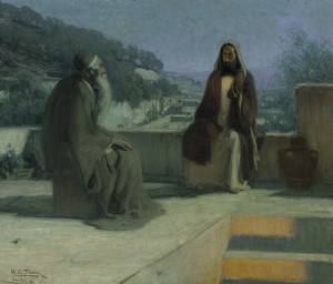 Jesus and Nicodemus by Henry Ossawa Tanner, 1898